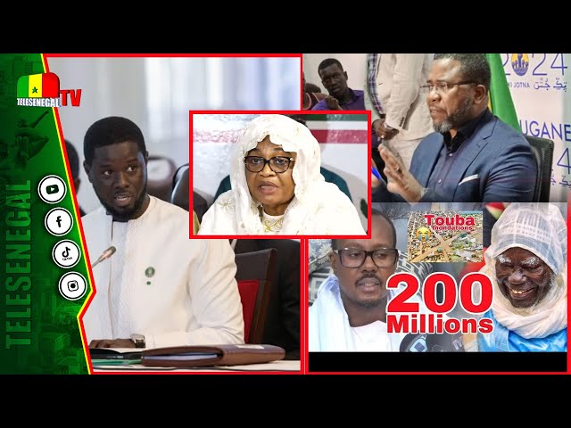 ⁣Diomaye fixe les règles et inquiète l'opposition,Serigne Mountakha donne 200 millions,Aida Mbod