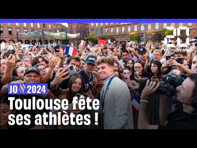 ⁣JO 2024 : Léon Marchand, Antoine Dupont, Ugo Didier, Toulouse fête ses athlètes