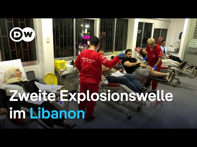 ⁣Erneute Explosionen im Libanon | DW Nachrichten