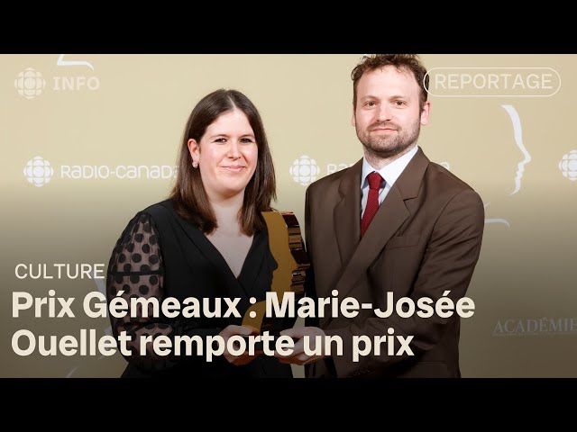 ⁣Marie-Josée Ouellet est la lauréate du prix pour le Meilleur texte de série dramatique de l'ann