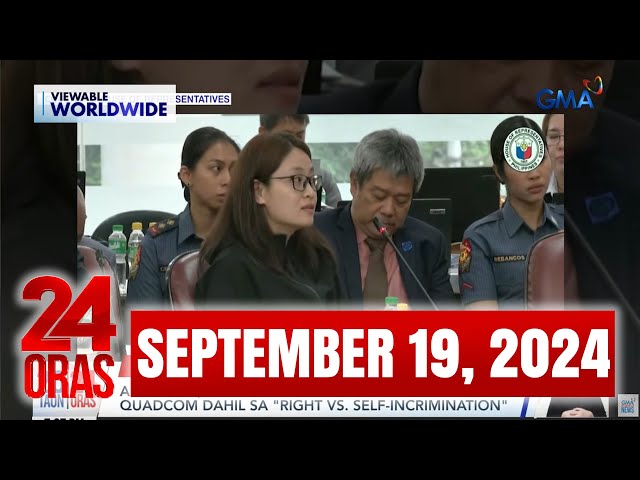 ⁣24 Oras Express: September 19, 2024 [HD]