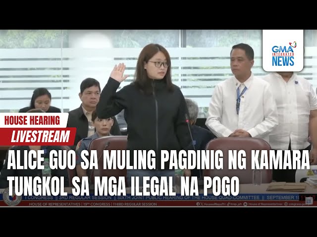 ⁣GMA Integrated News Live: Alice Guo sa muling pagdinig ng Kamara tungkol sa ilegal na POGO (Part 3)