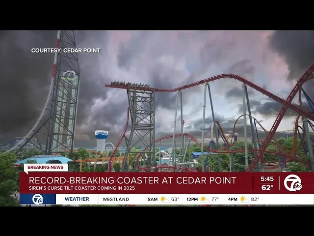 ⁣Record breaking roller coaster coming to Cedar Point