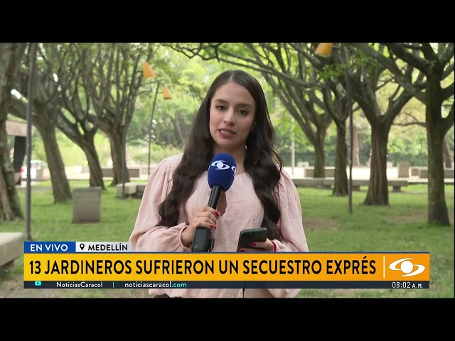 ⁣13 jardineros fueron víctimas de secuestro exprés