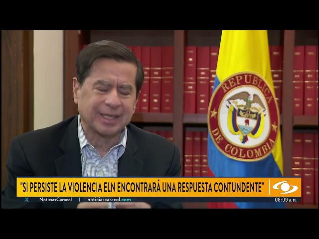 ⁣"El acto del ELN es inaceptable": Juan Fernando Cristo, ministro del Interior, sobre diálo