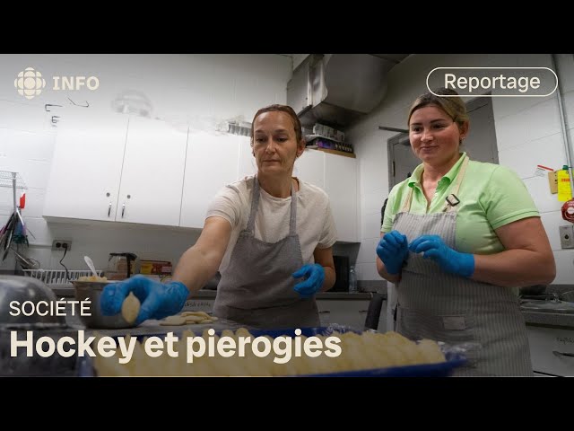 ⁣Des pierogis à la cantine de l'aréna