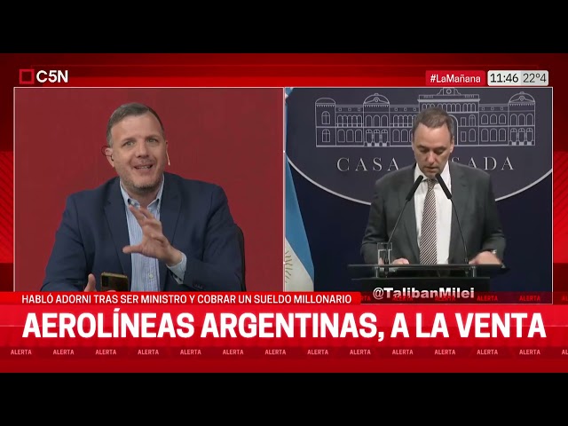 ⁣El GOBIERNO INICIÓ GESTIONES para PRIVATIZAR AEOLÍNEAS ARGENTINAS