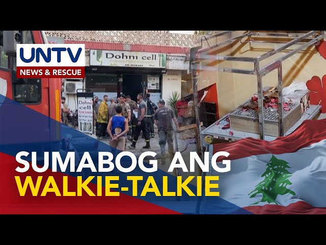 ⁣20, patay sa pagsabog ng mga walkie-talkie sa Lebanon; US, itinangging may kinalaman sa insidente