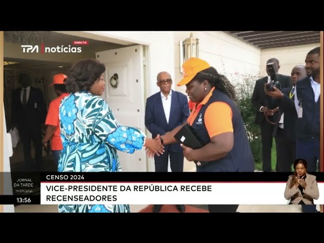 ⁣CENSO 2024 -  Vice-Presidente da República recebe recenseadores