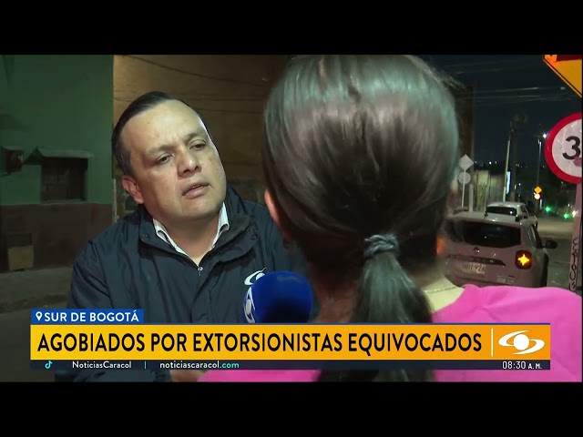 ⁣Familia en Bogotá está siendo amenazada por extorsionistas equivocados