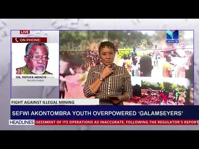 ⁣Sefwi Akontombra youth overpowered "galamseyers"