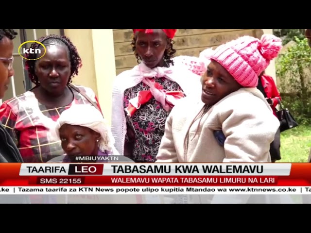 ⁣Walemavu wapata tabasamu Limuru na Lari baada ya kupewa vifaa vya kuwasaidia