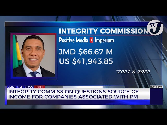 ⁣Integrity Commission Questions Source of Income for Companies Associated with PM | TVJ News