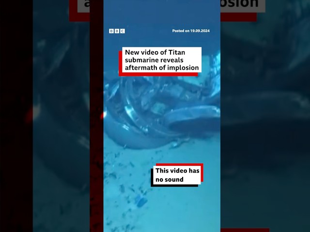 ⁣The Titan sub imploded with five people on board. #Titanic #OceanGate #BBCNews