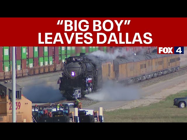 Union Pacific Big Boy leaves Dallas