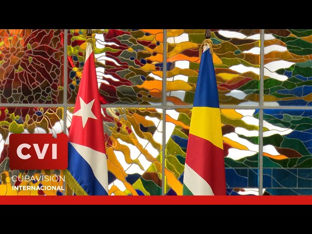 ⁣Presidente de Cuba recibió a su homólogo de Seychelles en el Palacio de la Revolución