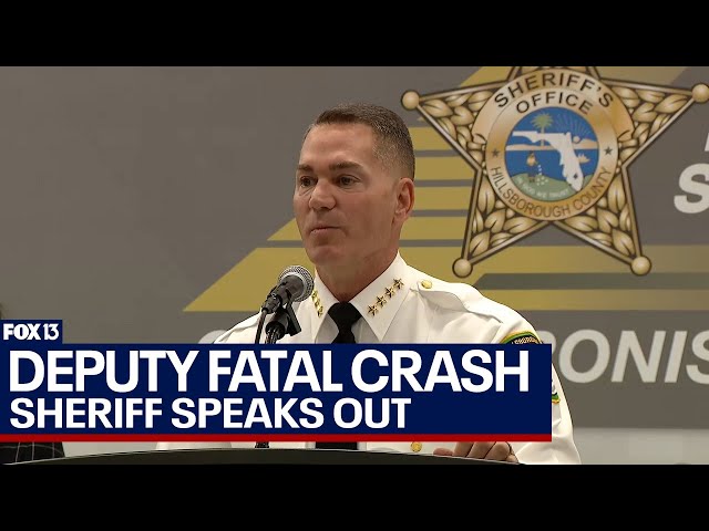 ⁣Hillsborough Sheriff Chad Chronister discusses loss of deputy in fatal crash