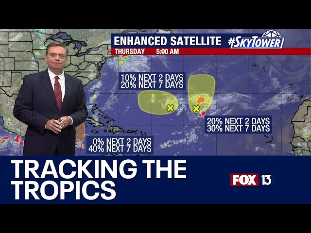 ⁣Likelihood of development increases for tropical disturbance near Gulf of Mexico