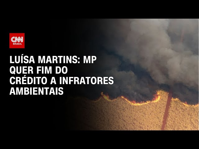 ⁣Luísa Martins: MP quer fim do crédito a infratores ambientais | BASTIDORES CNN