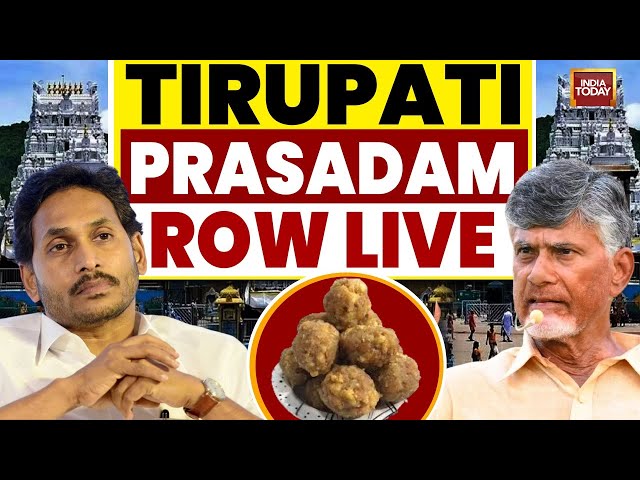 ⁣Tirupati Prasadam Row LIVE : Lab Test Report Mentions 'Beef Tallow, Fish Oil' | India Toda