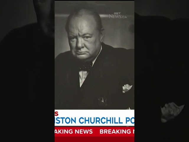 ⁣Stolen Winston Churchill 'Roaring Lion' portrait returned after ceremony in Italy