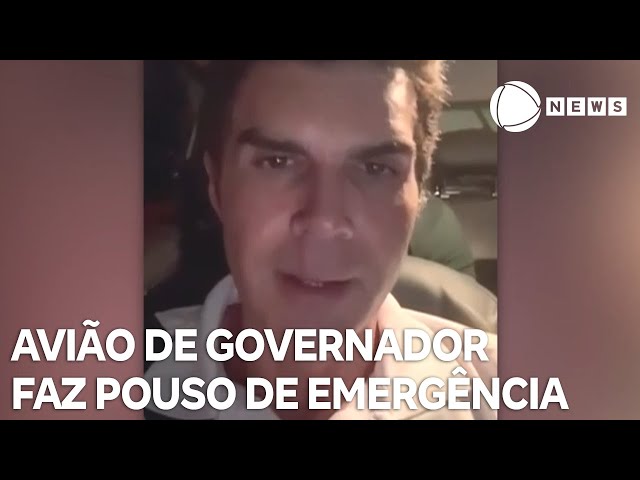 ⁣Avião de governador do Pará faz pouso de emergência