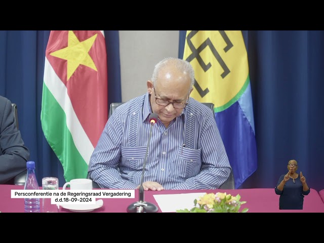 ⁣PERSCONFERENTIE RRV, DD 18 SEPTEMBER 2024