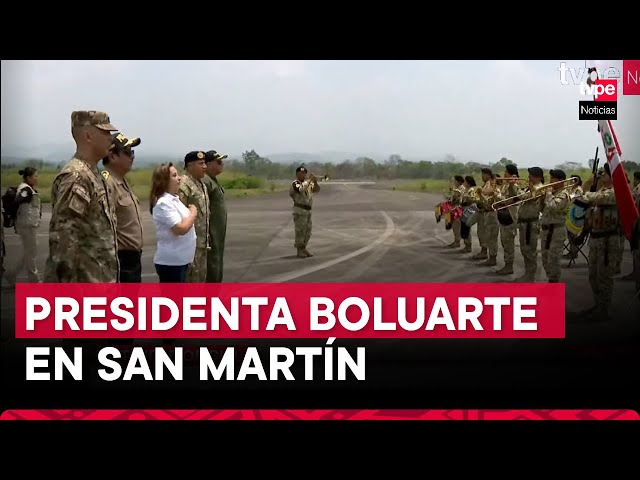 ⁣Presidenta Boluarte viaja a San Martín para supervisar acciones frente a incendios forestales