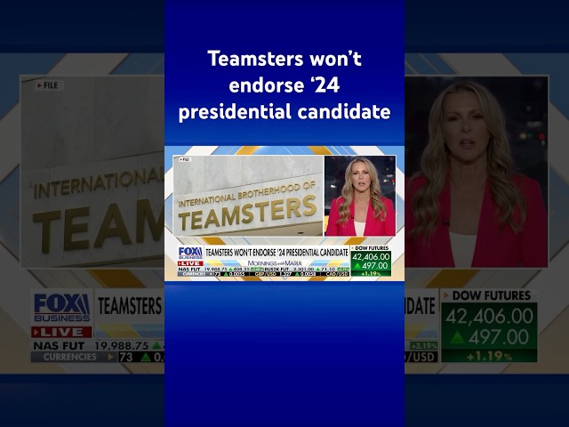 ⁣For first time in 28 years, Teamsters choose not to endorse a presidential candidate #shorts