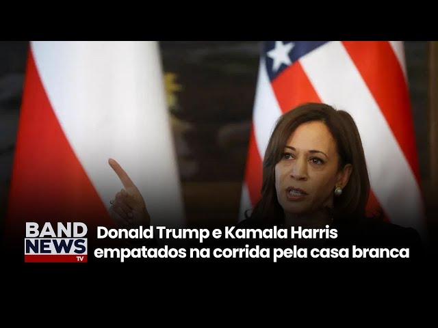 ⁣Apesar de empate nacional, Kamala tem vantagem decisiva | BandNewsTV