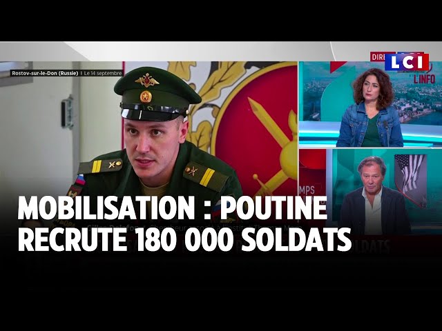 ⁣Mobilisation : Poutine recrute 180 000 soldats