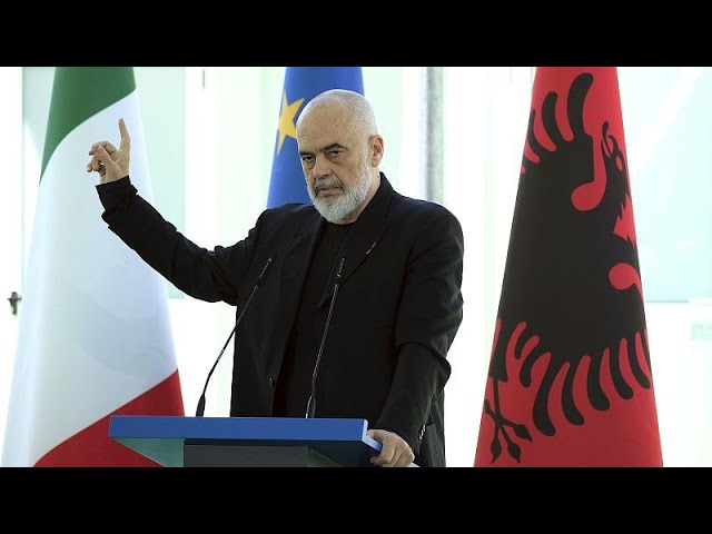 ⁣Prime Minister Rama insists Albania migrant deal 'exclusive' to Italy as more countries ey