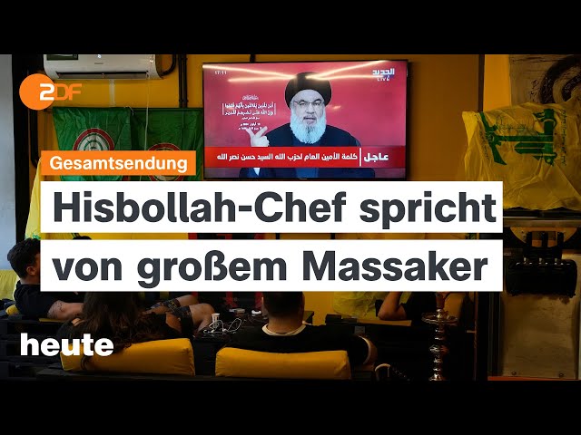 ⁣heute 19:00 Uhr vom 19.09.24 Ansprache von Hisbollah-Chef, Hausärzte im Protest, Hochwasser