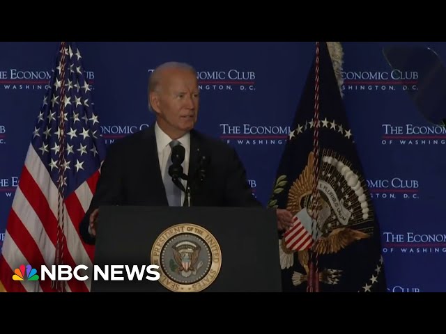 ⁣'More work to do': Biden praises economic progress following Fed rate cuts