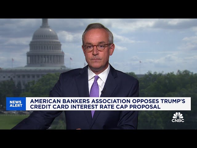 ⁣American Bankers Association opposes Trump's credit card interest rate cap proposal