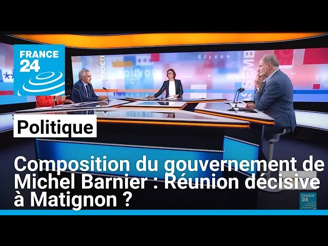 ⁣Composition du gouvernement de Michel Barnier : Réunion décisive à Matignon ? • FRANCE 24