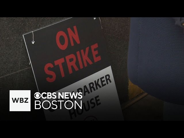 ⁣Workers at several Boston hotels go on strike for third time this month