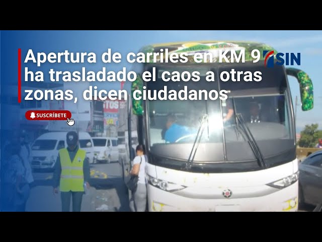 ⁣Apertura de carriles en KM 9 ha trasladado el caos a otras zonas, dicen ciudadanos