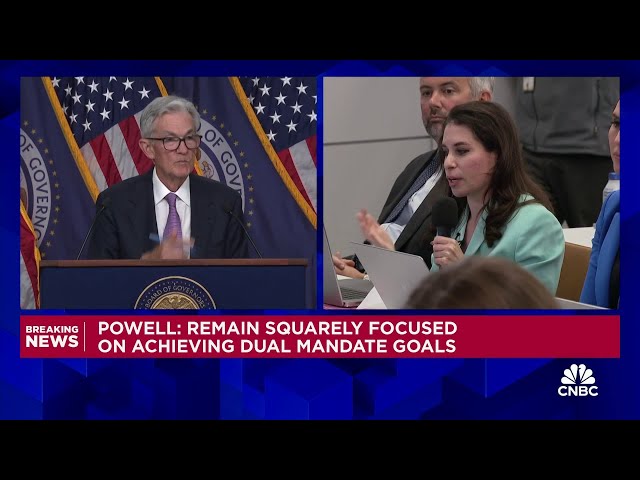 ⁣Fed Chair Powell: Risk of downturn not heightened following rate decision