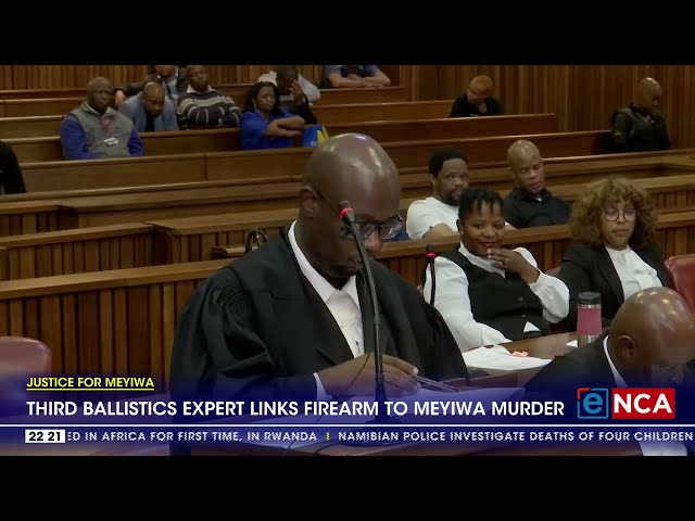 ⁣Third ballistics expert links firearm to Senzo Meyiwa murder