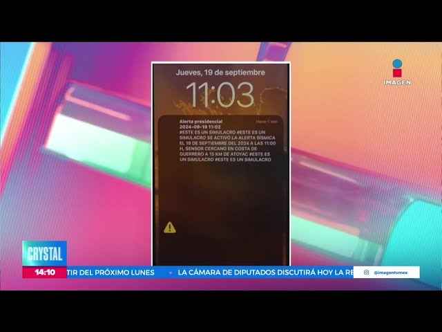 ⁣Usuarios de redes sociales aseguran que no recibieron la alerta sísmica en su celular | Crystal