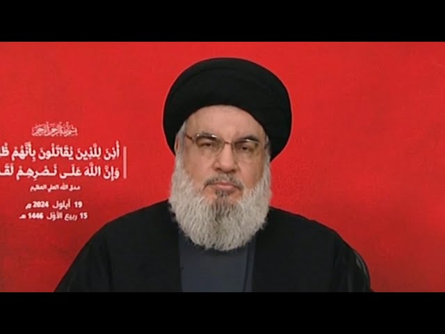 ⁣Hezbollah leader labels Israel's attacks as a massacre