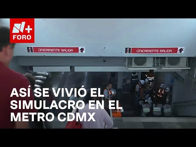 Metro CDMX se detiene tres minutos por Simulacro Nacional 2024 - Paralelo 23