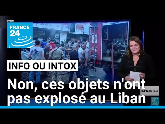 ⁣Smartphones, voitures et toilettes : non, ces appareils n'ont pas été directement visés au Liba