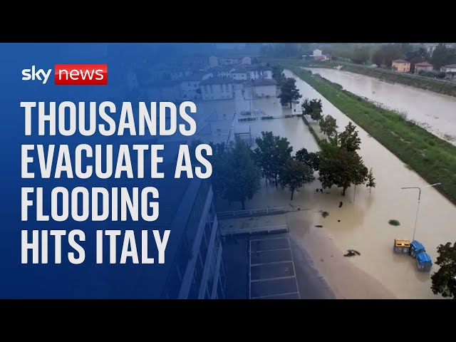 ⁣Thousands forced to evacuate in northern Italy as floods hit central Europe