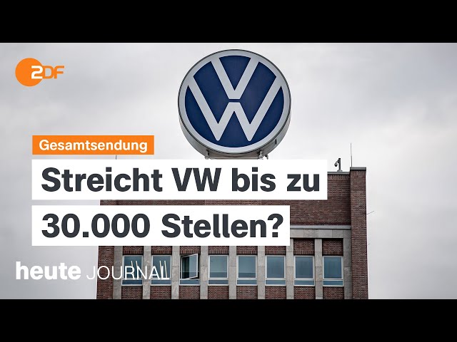 ⁣heute journal vom 19.09.2024 Stellenabbau bei VW, Niederlande lehnt EU-Asylregeln ab, Libanon