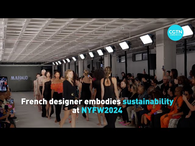 ⁣French designer embodies sustainability at NYFW2024