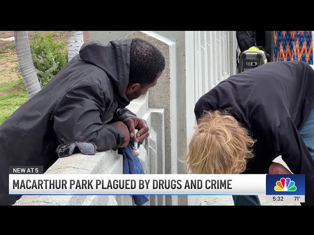 MacArthur Park in Los Angeles grapples with drugs, crime