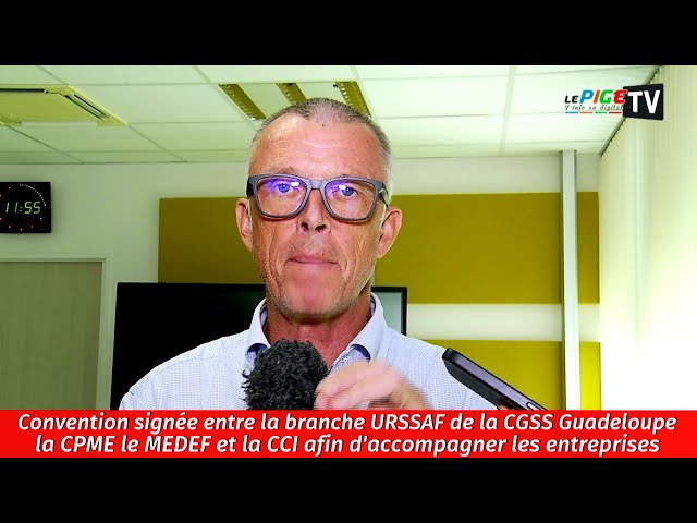 ⁣Convention signée entre l'URSSAF, la CPME, le MEDEF et la CCI afin d'accompagner les entre