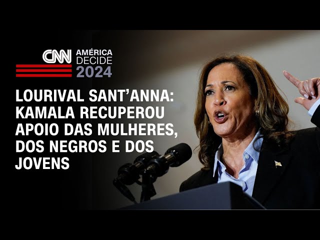 ⁣Lourival Sant’Anna: Kamala recuperou apoio das mulheres, dos negros e dos jovens | CNN PRIME TIME